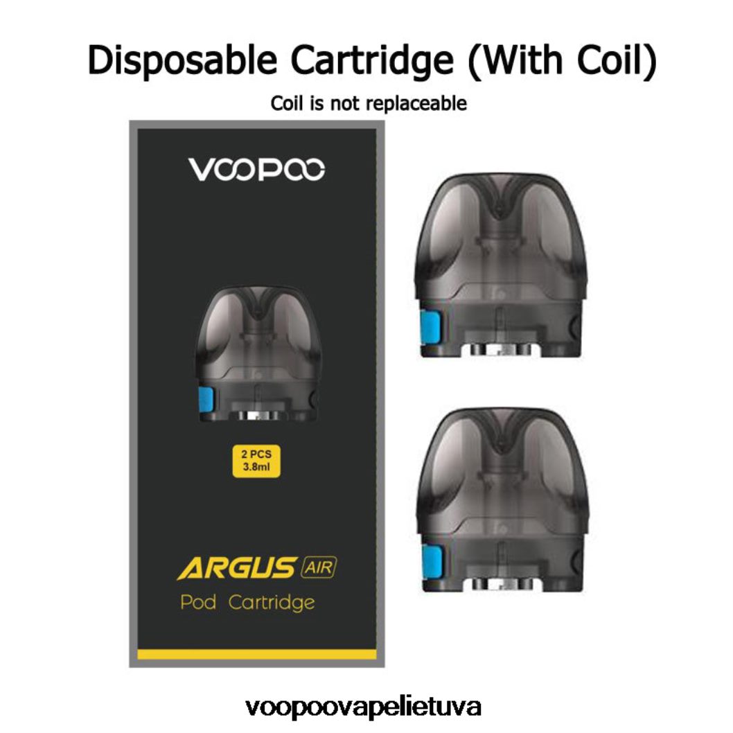 VOOPOO ARGUS AIR pod kasetė (2 vnt.) pod su 0,8 omo ritė - VOOPOO Vape Pen 2RTB4J535