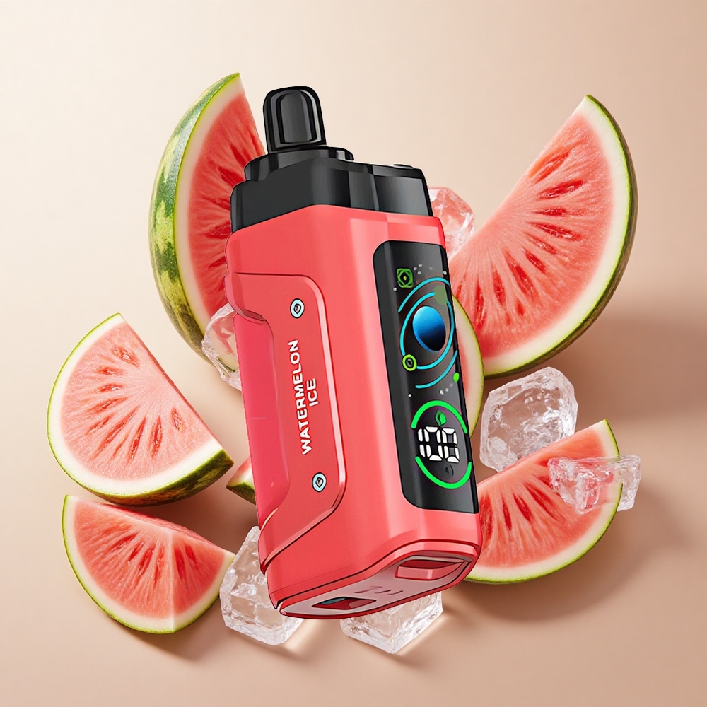 Razz Bar 45000 Puffs Arbūzas ir Ledas su 1,0 Omų Tinklelinė Ritė ir Tipas-C