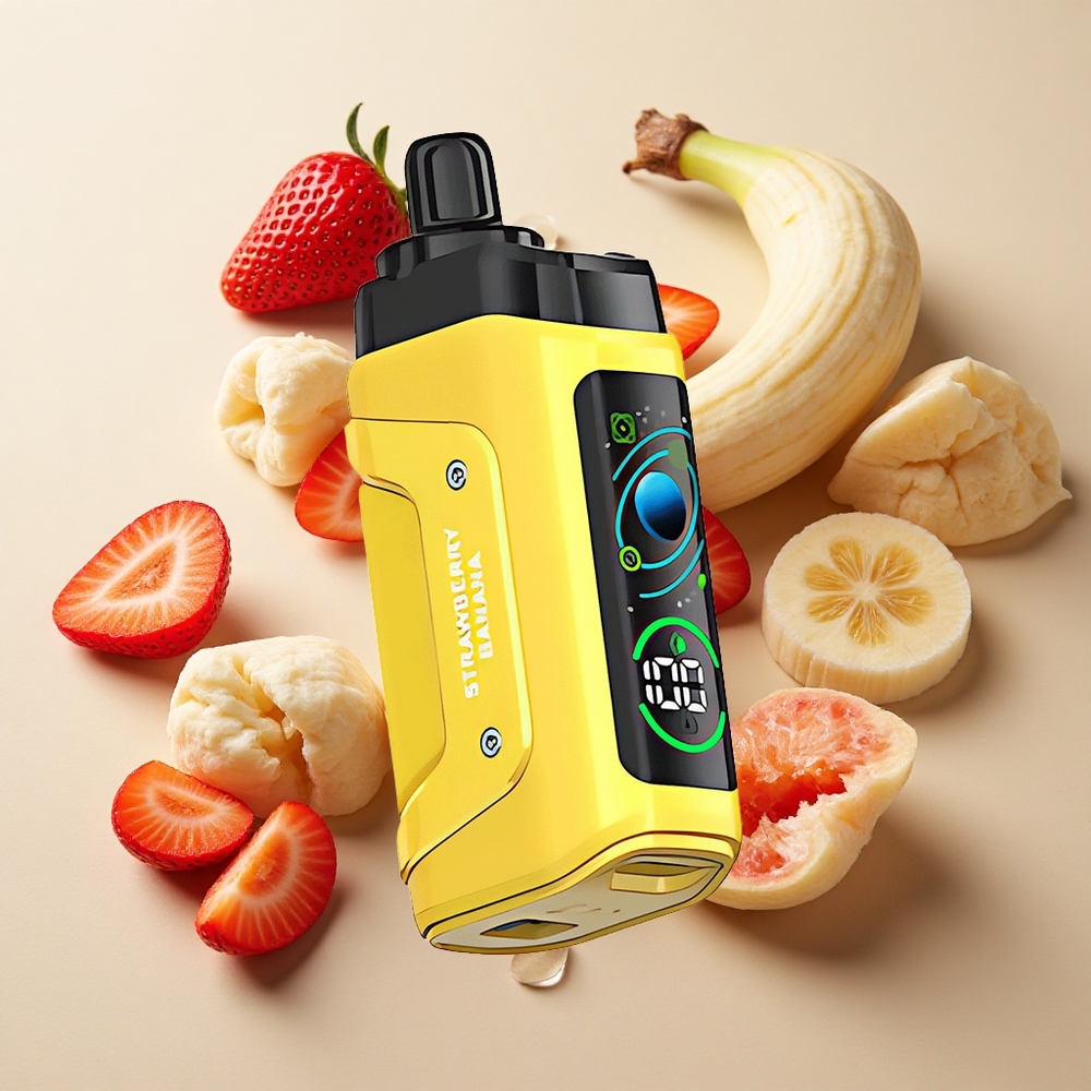 Razz Bar 45000 Puffs Braškės Bananų Su 1,0 Omų Tinklelio Ritė