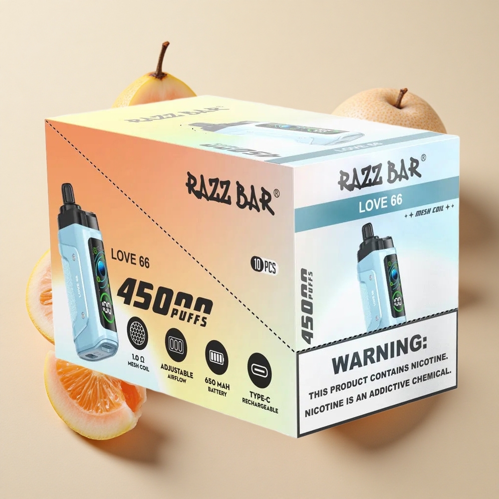 Razz Bar 45000 Puffs Love 66 (Mešinis 1,0 Omų Ritinėlis)