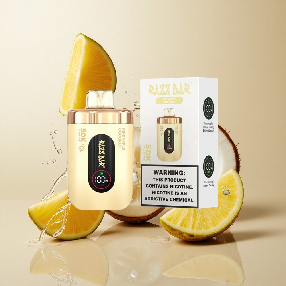 Razz Bar 50K Puffs Ananasas Kokosas (650 mAh)
