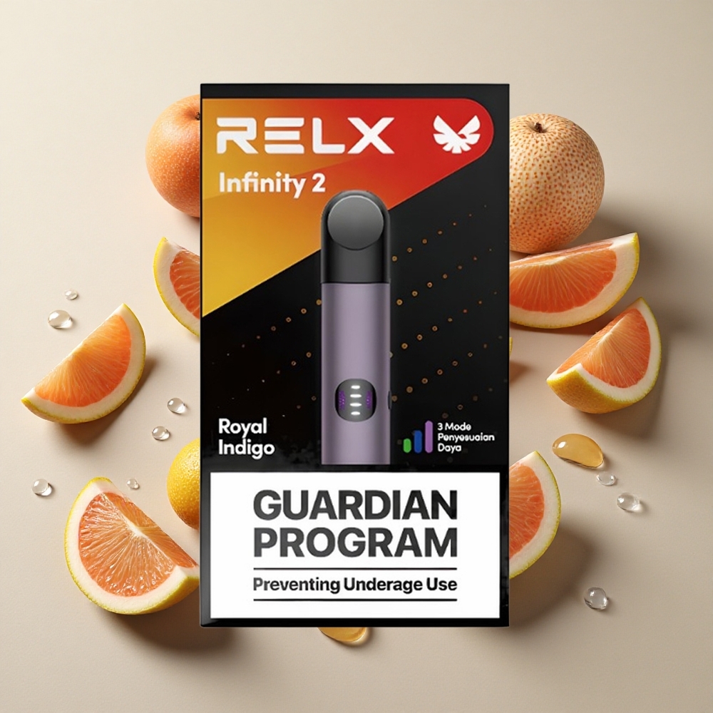 RELX Infinity 2 600-650 Puffs Karališkasis Indigo su 1,9 ml talpa