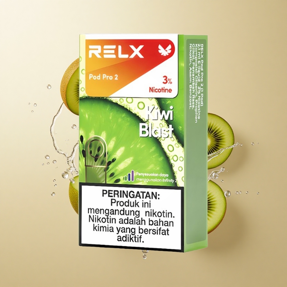 RELX Pod Pro 2 600 Puffs Kiwi Sprogimas su 1,9ml talpos