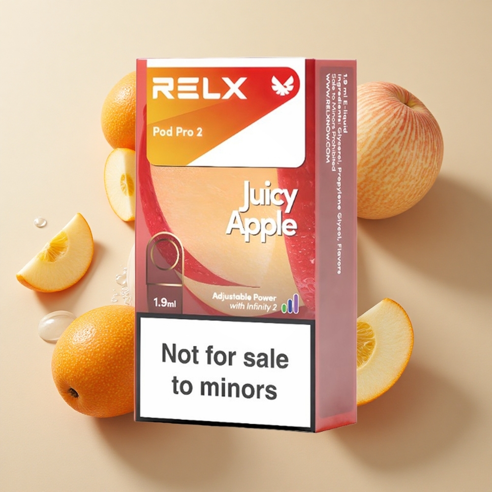 RELX Pod Pro 2 600 Puffs Sultingas Obuolys be Nikotino (0%)