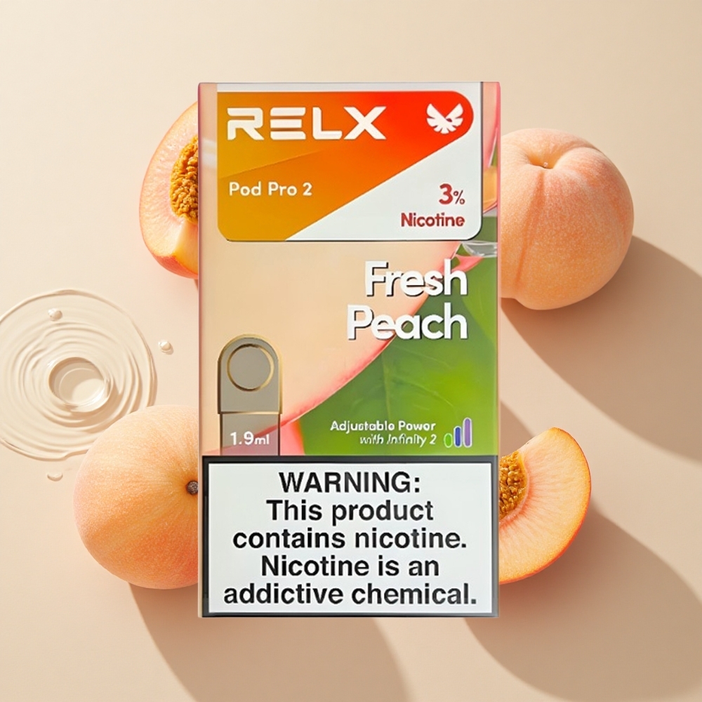 RELX Pod Pro 2 600 Puffs Šviežias Persikas su 3 % nikotino