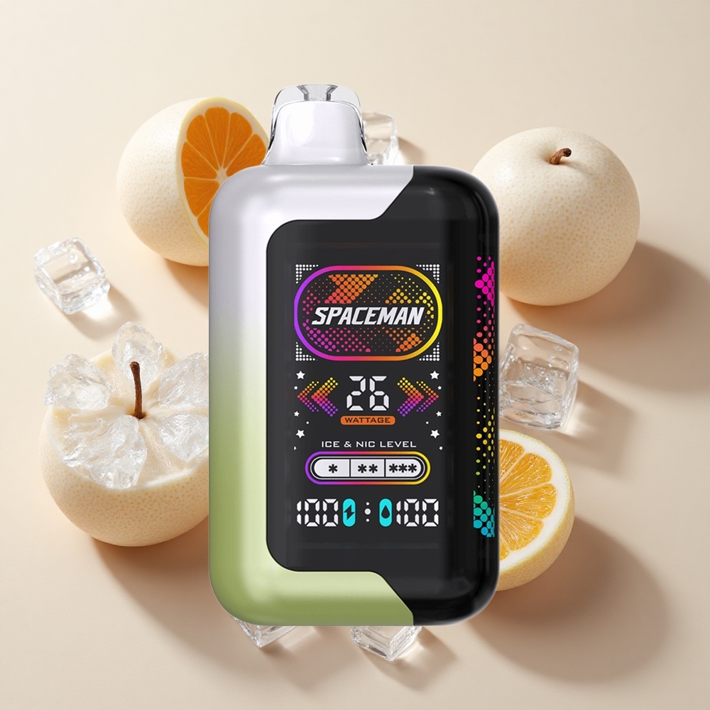 SMOK SPACEMAN SP40000 Baltų Vynuogių Ledas su 20ml Skysčio Talpa ir 1000mAh Baterija
