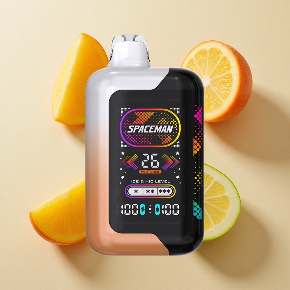 SMOK SPACEMAN SP40000 Vienkartinės elektroninės cigaretės Sūrelio Mango Medaus Melionas su 20ml Skysčio Talpa ir 1000mAh Baterija
