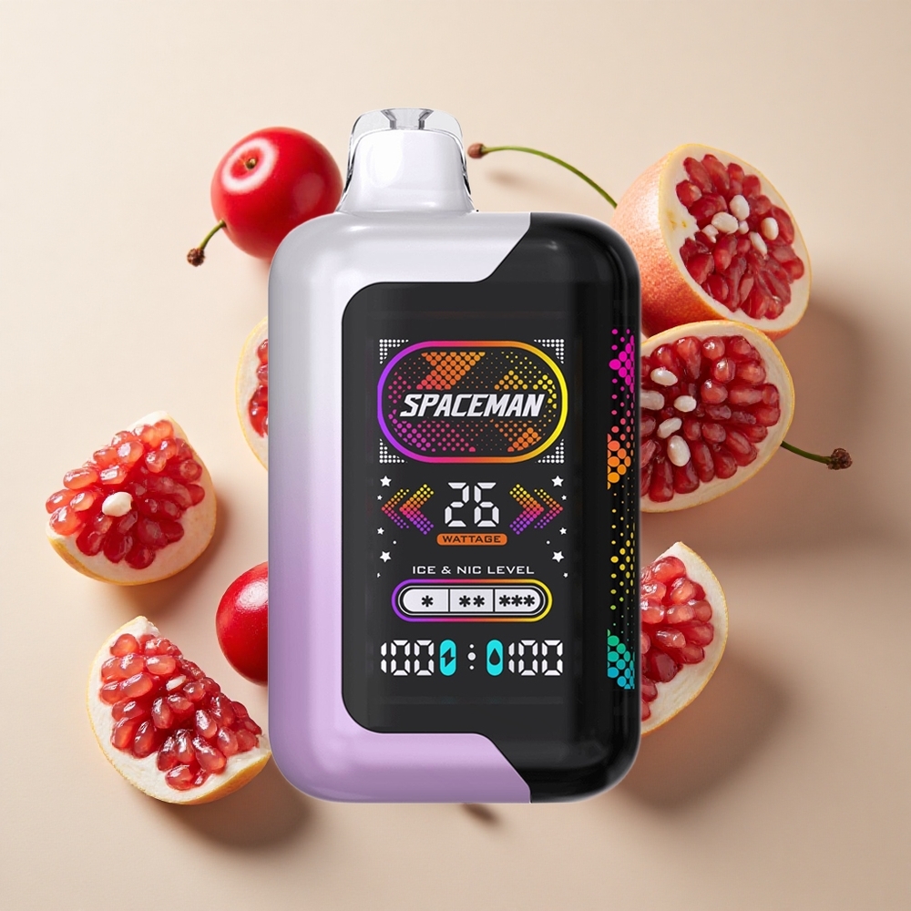 SMOK SPACEMAN SP40000 Vyšnių Granatų Vienkartinis Garintuvas su 20ml Skysčio ir 1000mAh Baterija