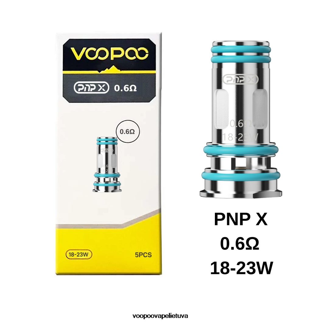 VOOPOO PNP ritės (5 vnt.) pnp x 0,6 omo - VOOPOO Vape Vilnius 2RTB4J608