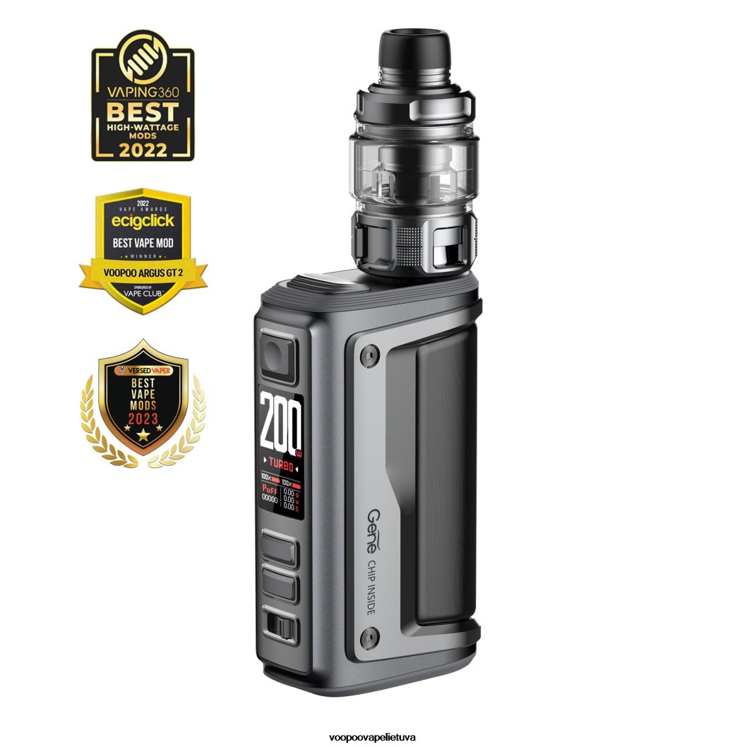 VOOPOO ARGUS GT II bako komplektas grafitas - VOOPOO Vape Drag Lietuva 2RTB4J1
