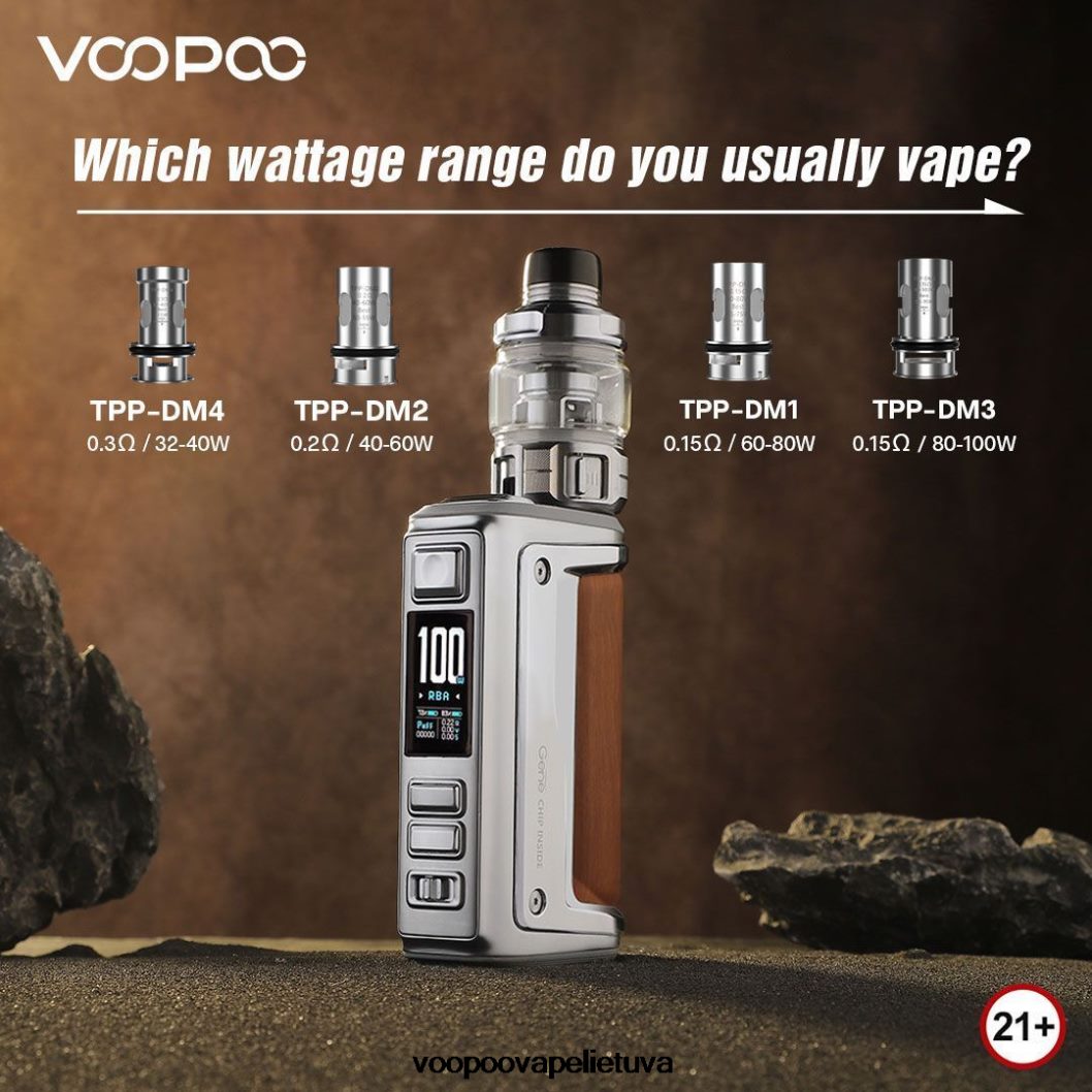 VOOPOO ARGUS GT II bako komplektas grafitas - VOOPOO Vape Drag Lietuva 2RTB4J1
