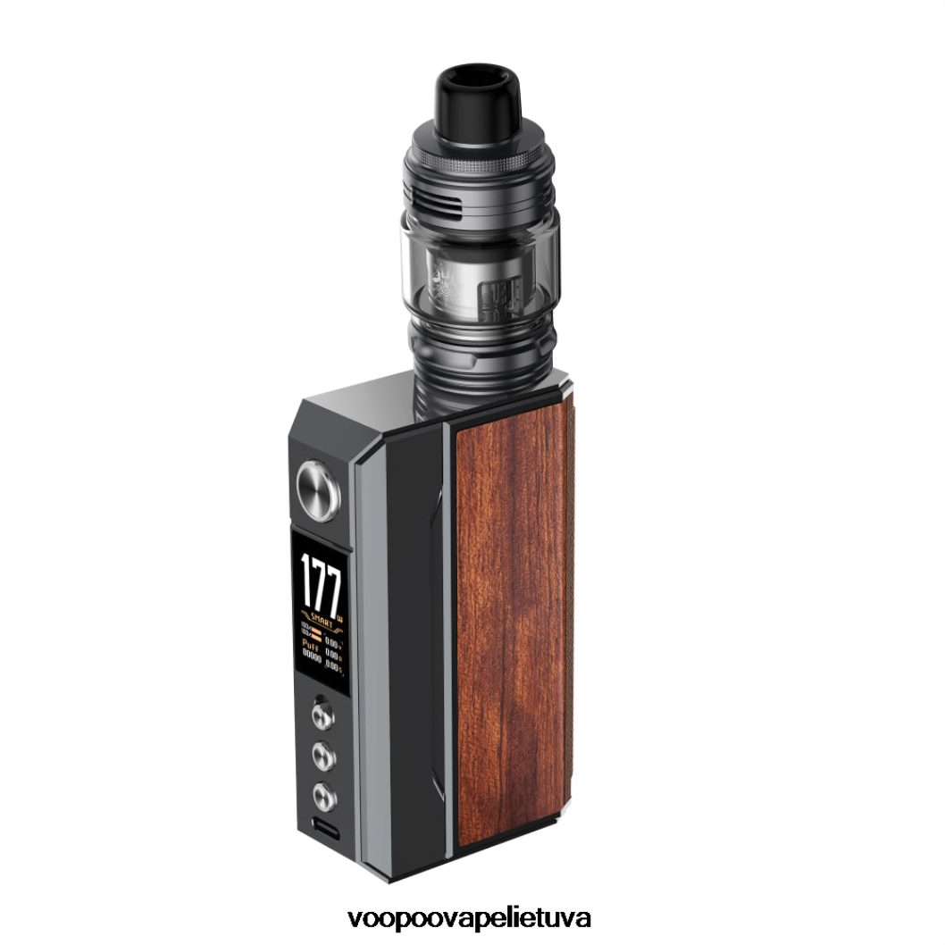 VOOPOO DRAG 4 rinkinys pistoletas metalas + raudonmedis - VOOPOO Vape Store 2RTB4J164
