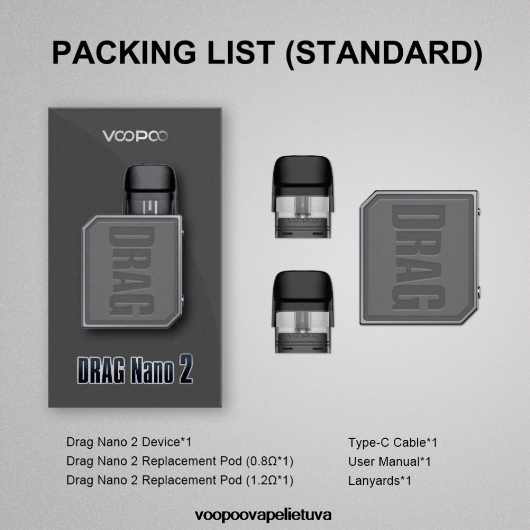 VOOPOO DRAG NANO 2 ankšties rinkinys žalioji arbata - VOOPOO Vape Argus Lietuva 2RTB4J152