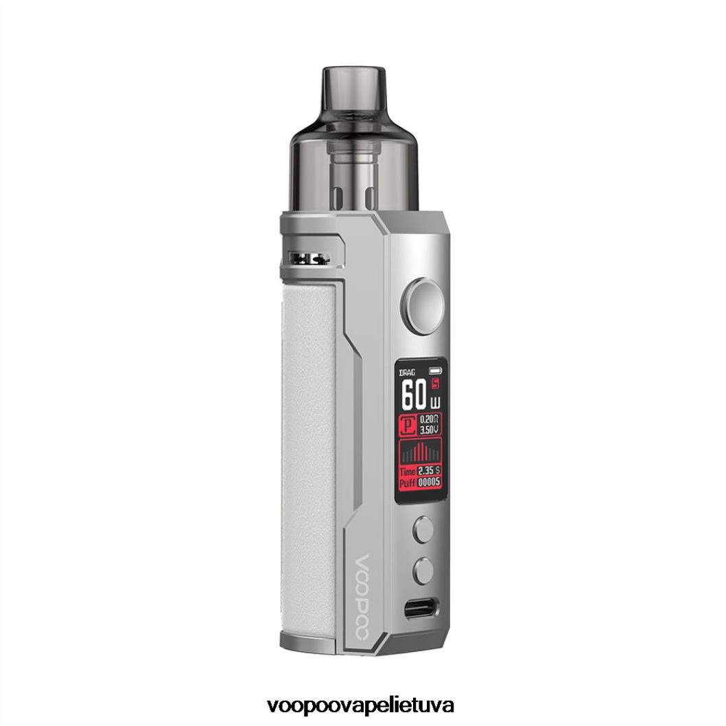 VOOPOO DRAG S pod mod rinkinys sidabro baltumo - VOOPOO Vape Drag Lietuva 2RTB4J201