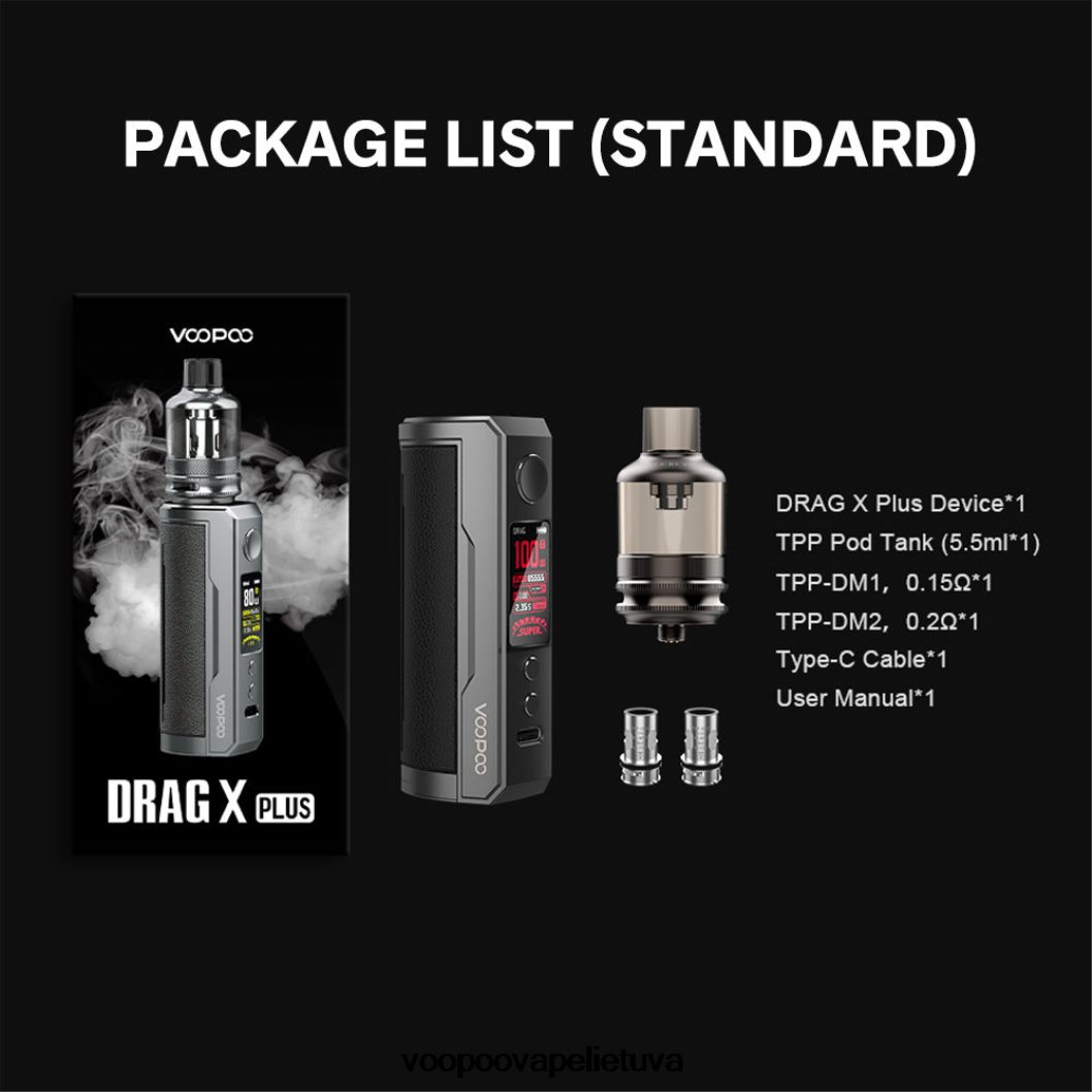 VOOPOO DRAG X PLUS rinkinys klasika - VOOPOO Vape Store 2RTB4J294