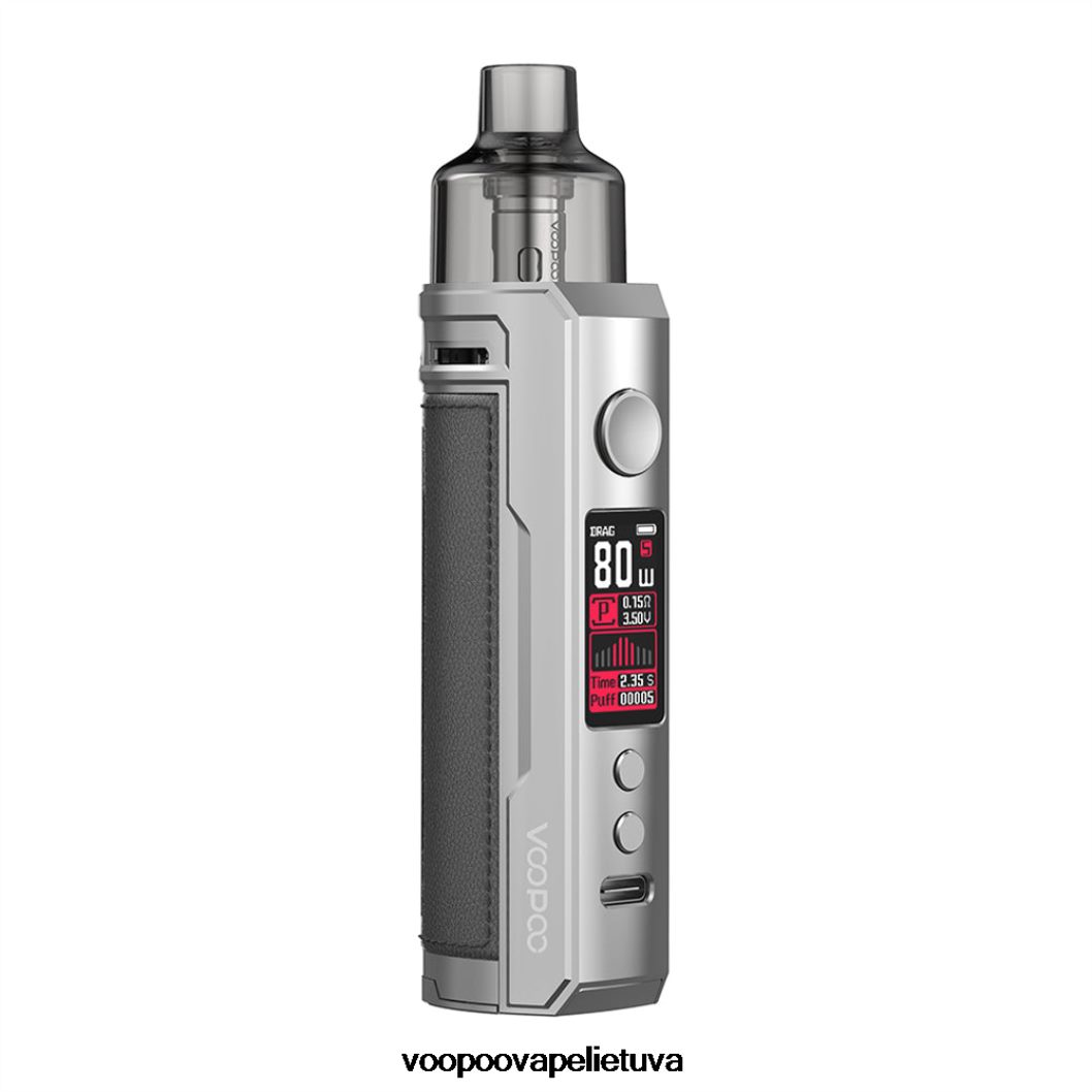 VOOPOO DRAG X pod mod rinkinys sidabrinė ir tamsiai pilka - VOOPOO Vape Amazon 2RTB4J180